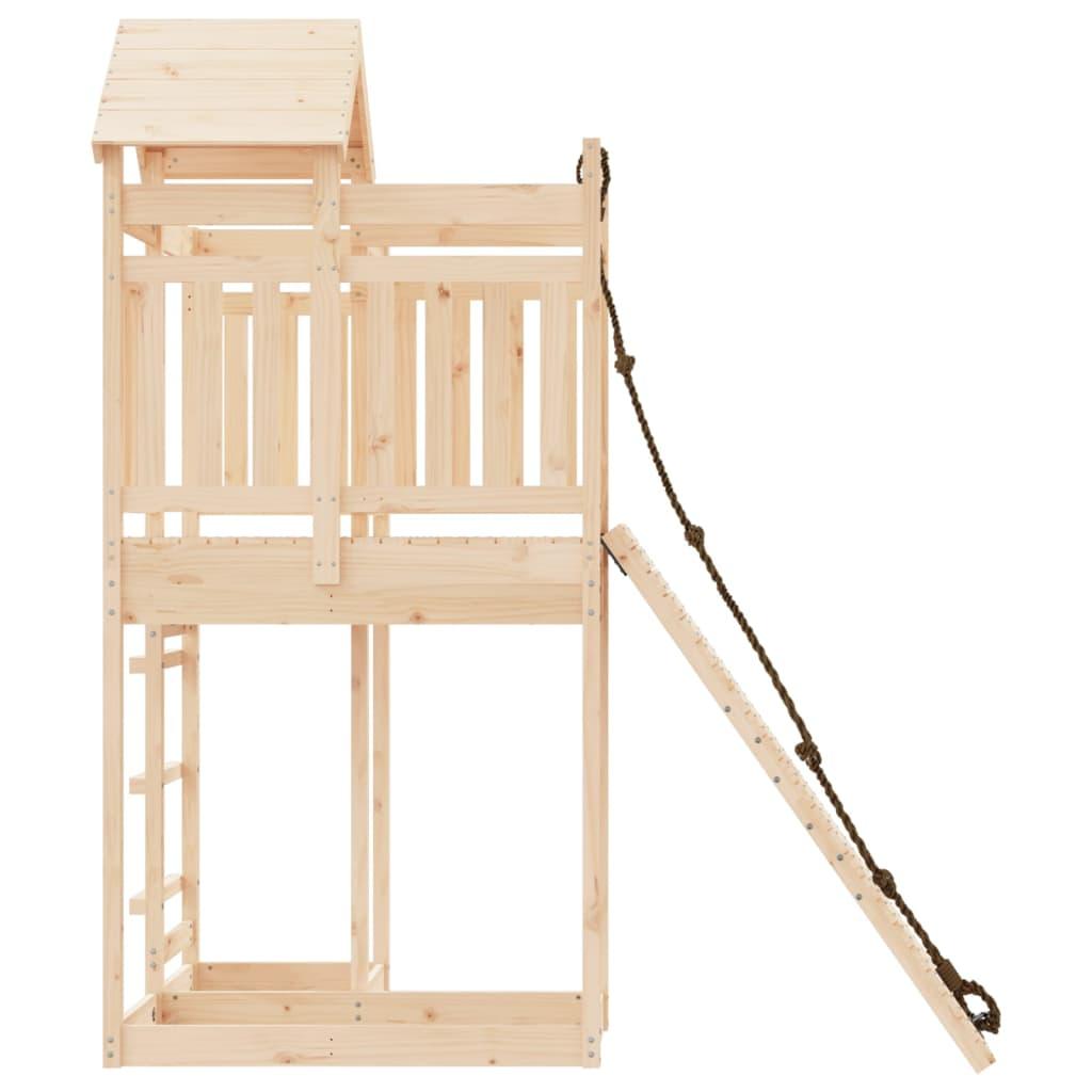 Playhouse with Climbing Wall Solid Wood Pine at Set Shop and Smile