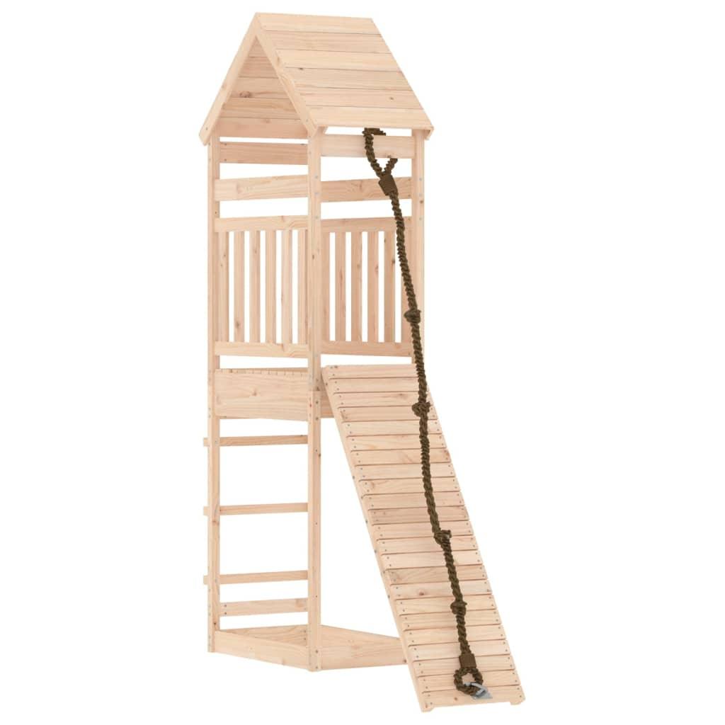 Playhouse with Climbing Wall Solid Wood Pine at Set Shop and Smile