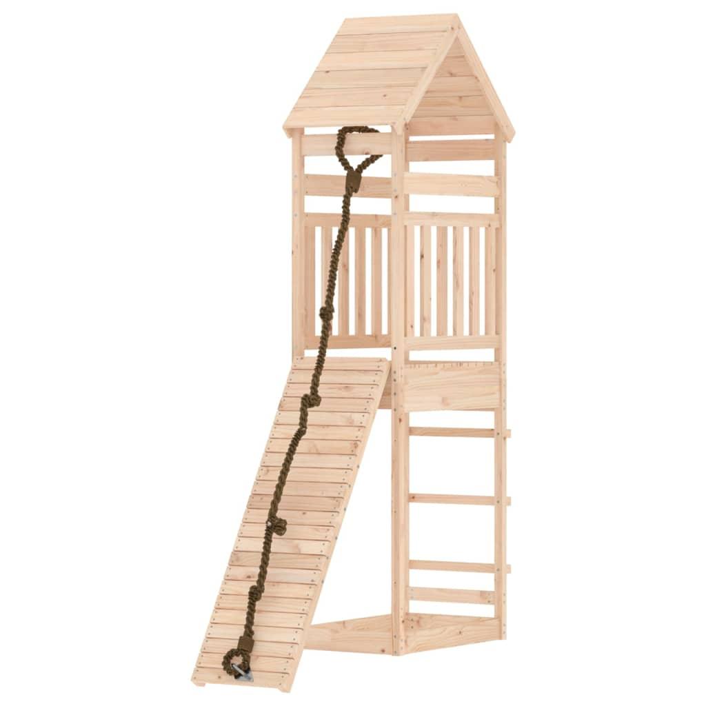 Playhouse with Climbing Wall Solid Wood Pine at Set Shop and Smile