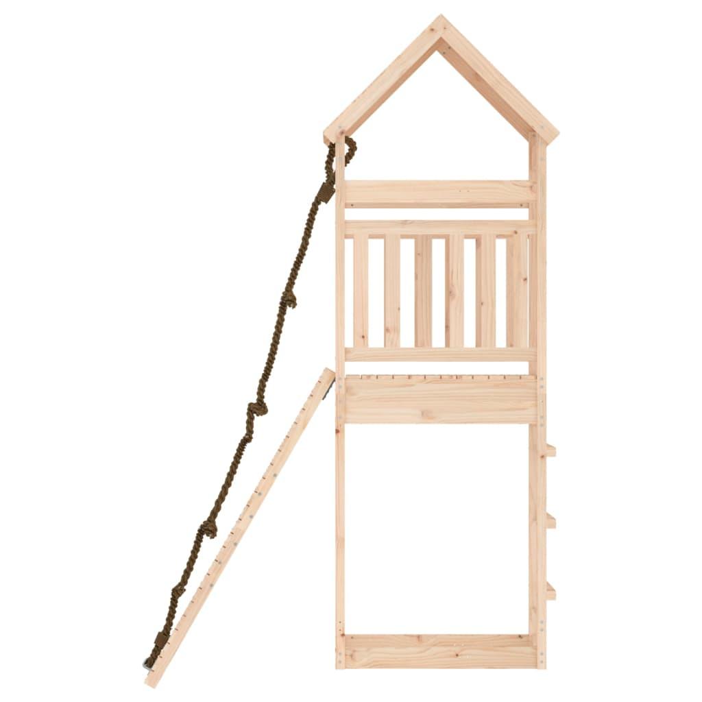 Playhouse with Climbing Wall Solid Wood Pine at Set Shop and Smile