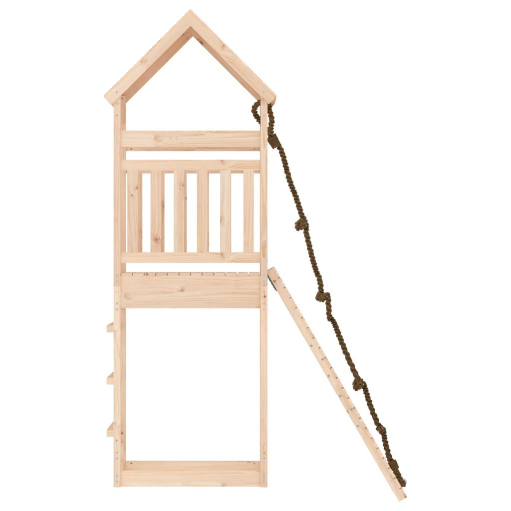 Playhouse with Climbing Wall Solid Wood Pine at Set Shop and Smile