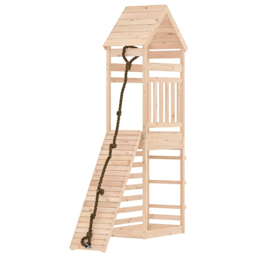 Playhouse with Climbing Wall Solid Wood Pine at Set Shop and Smile