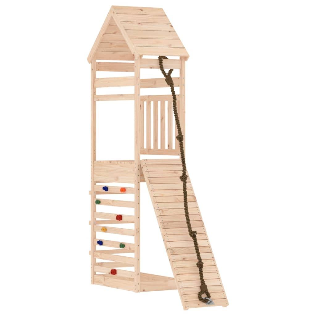 Playhouse with Climbing Wall Solid Wood Pine at Set Shop and Smile