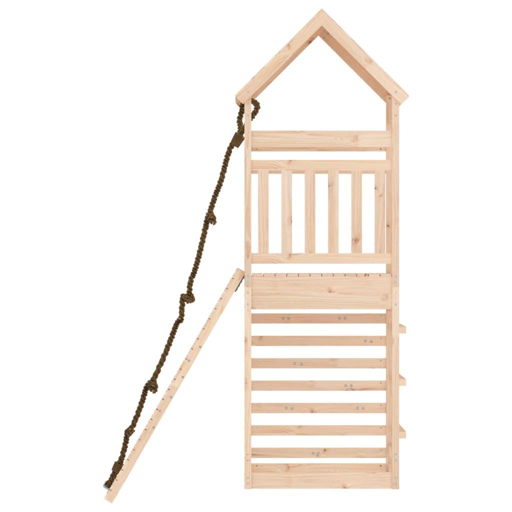 Playhouse with Climbing Wall Solid Wood Pine at Set Shop and Smile