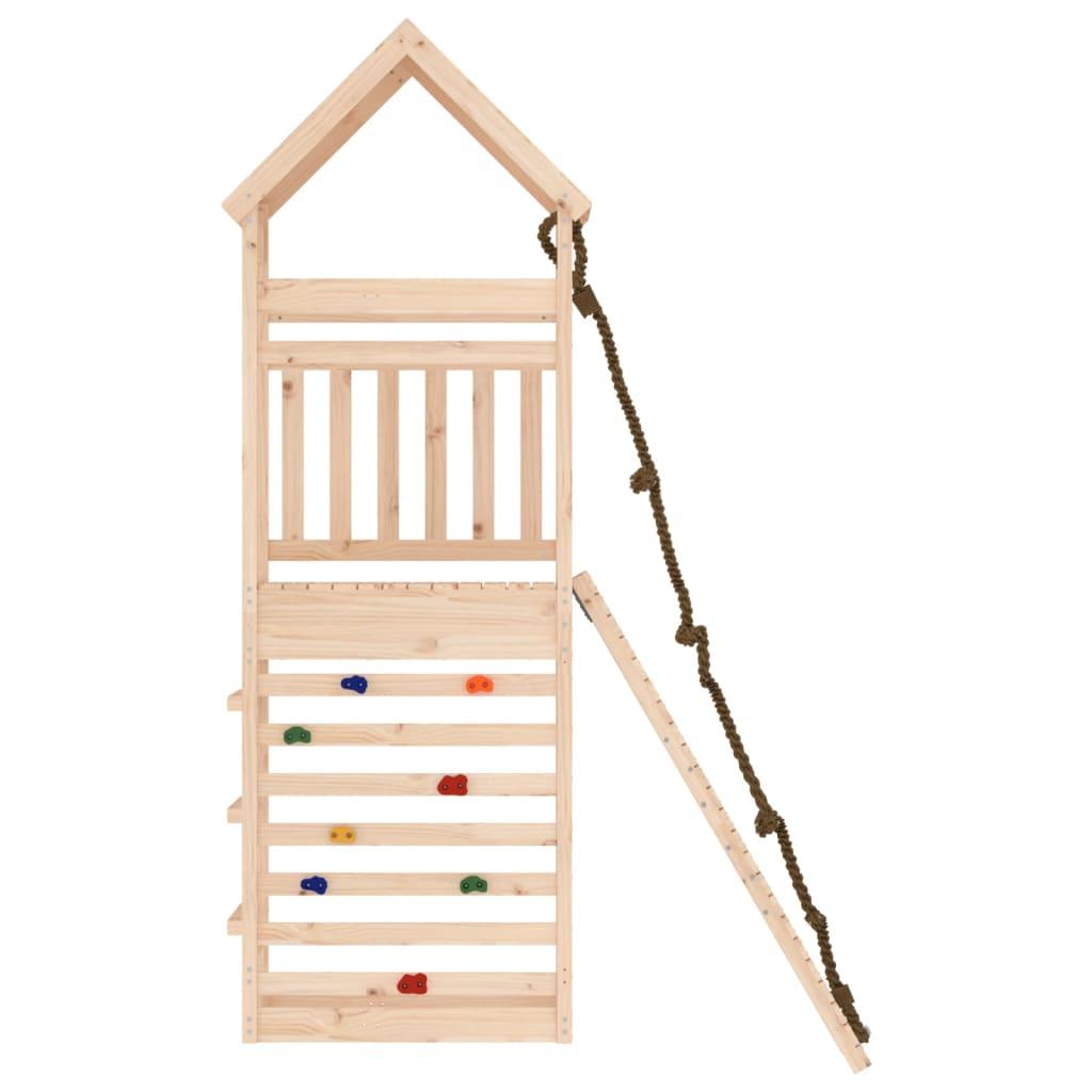 Playhouse with Climbing Wall Solid Wood Pine at Set Shop and Smile