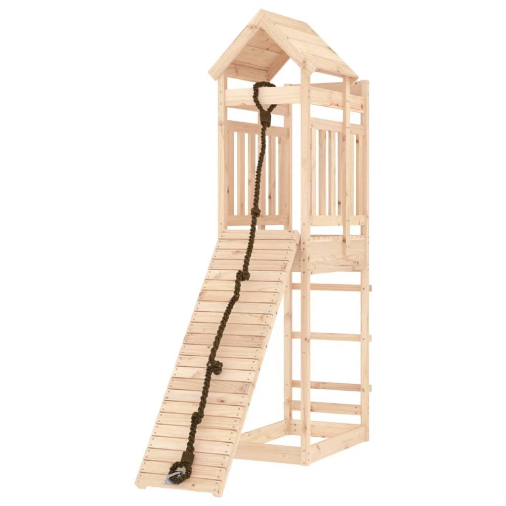 Playhouse with Climbing Wall Solid Wood Pine at Set Shop and Smile