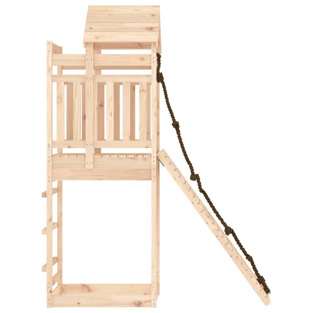 Playhouse with Climbing Wall Solid Wood Pine at Set Shop and Smile