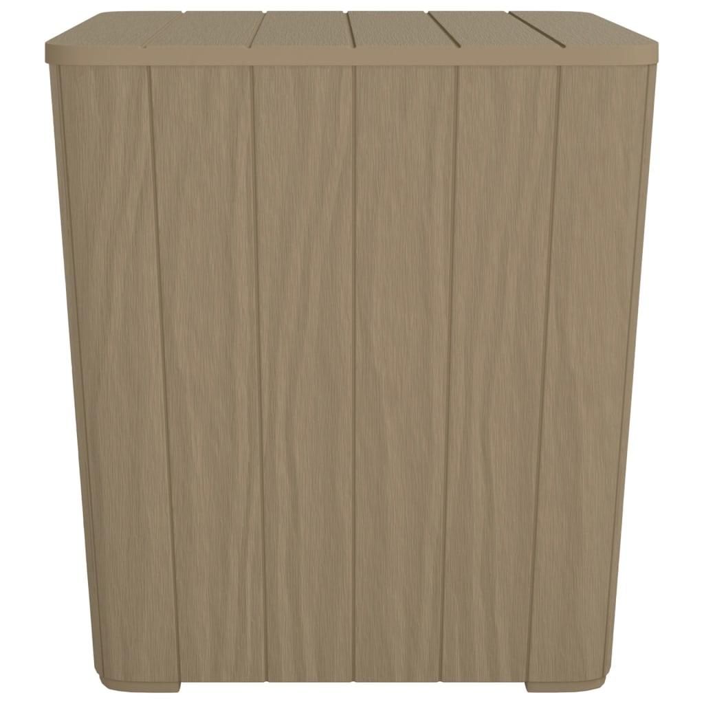 Patio Table with Removable Lid Light Brown Polypropylene at Set Shop and Smile