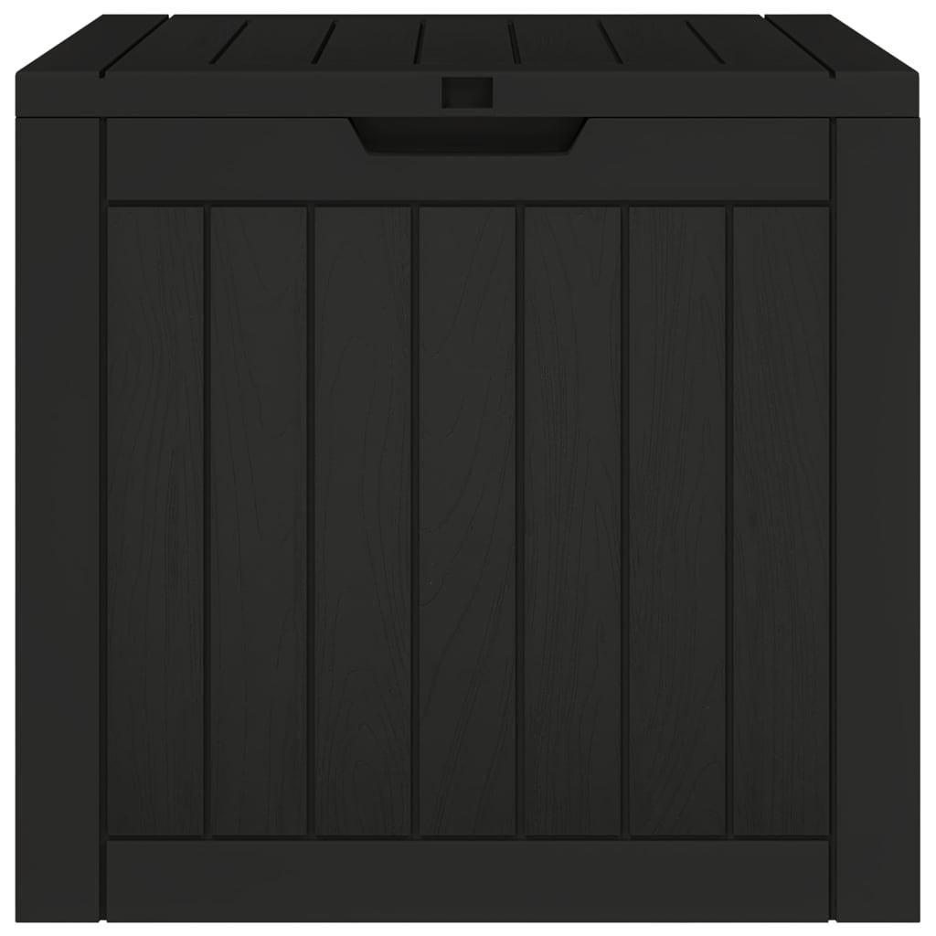 Patio Storage Box Black 21.9"x16.9"x20.9" Polypropylene at Set Shop and Smile