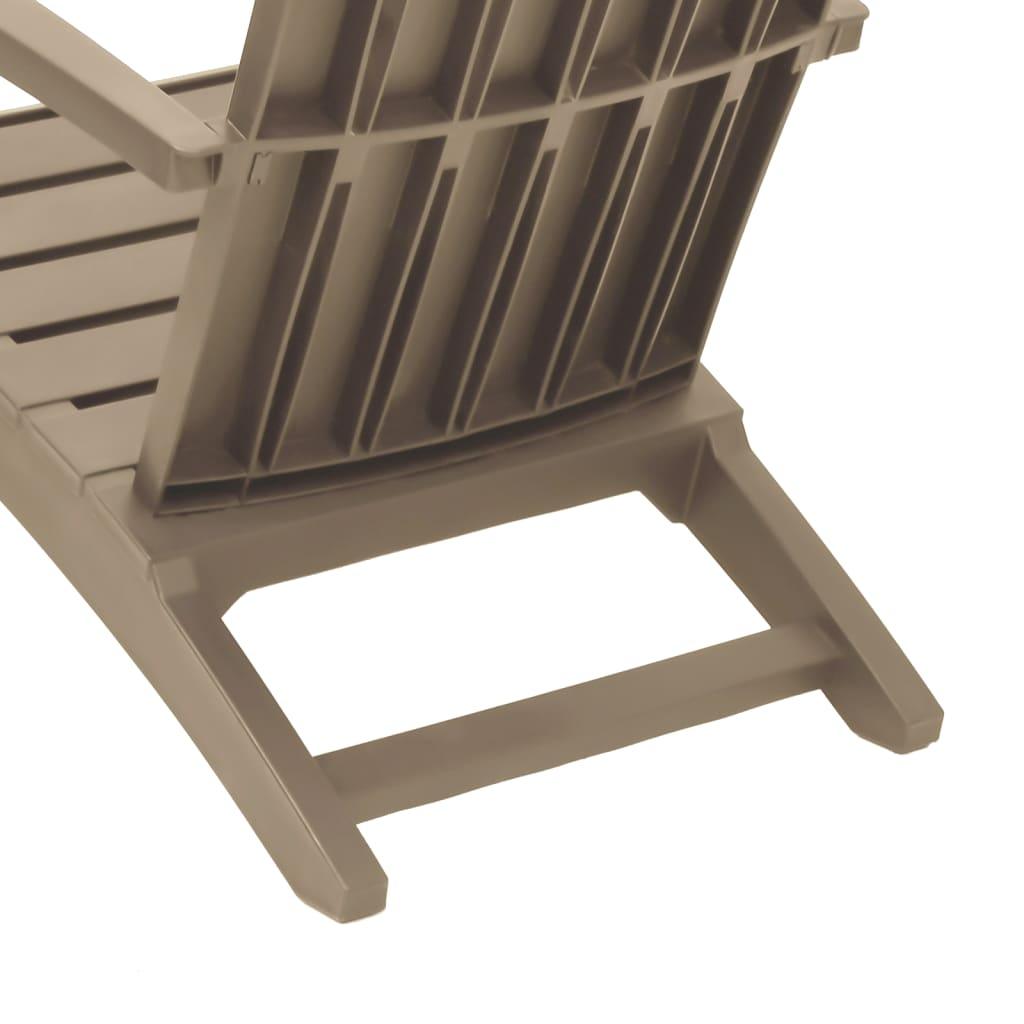 Patio Adirondack Chair Light Brown Polypropylene at Set Shop and Smile