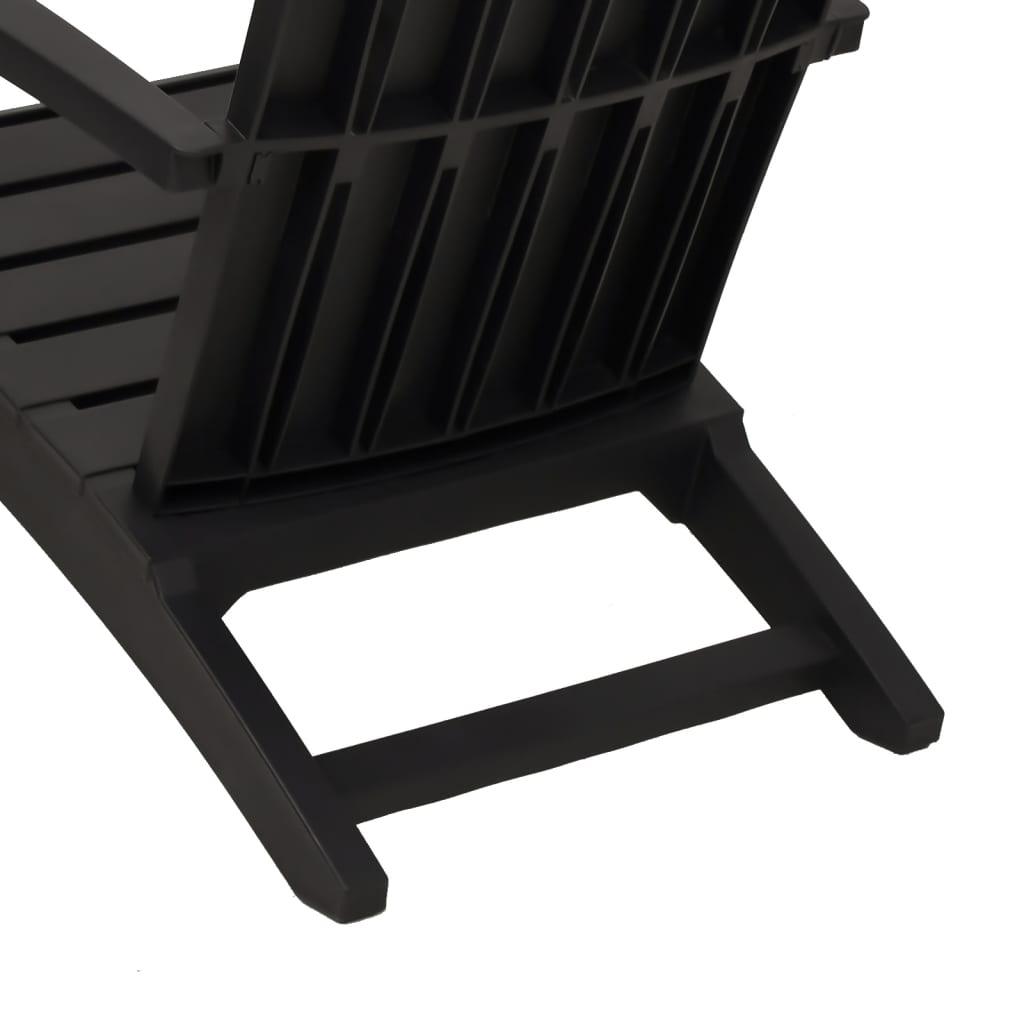 Patio Adirondack Chairs 2 pcs Black Polypropylene at Set Shop and Smile