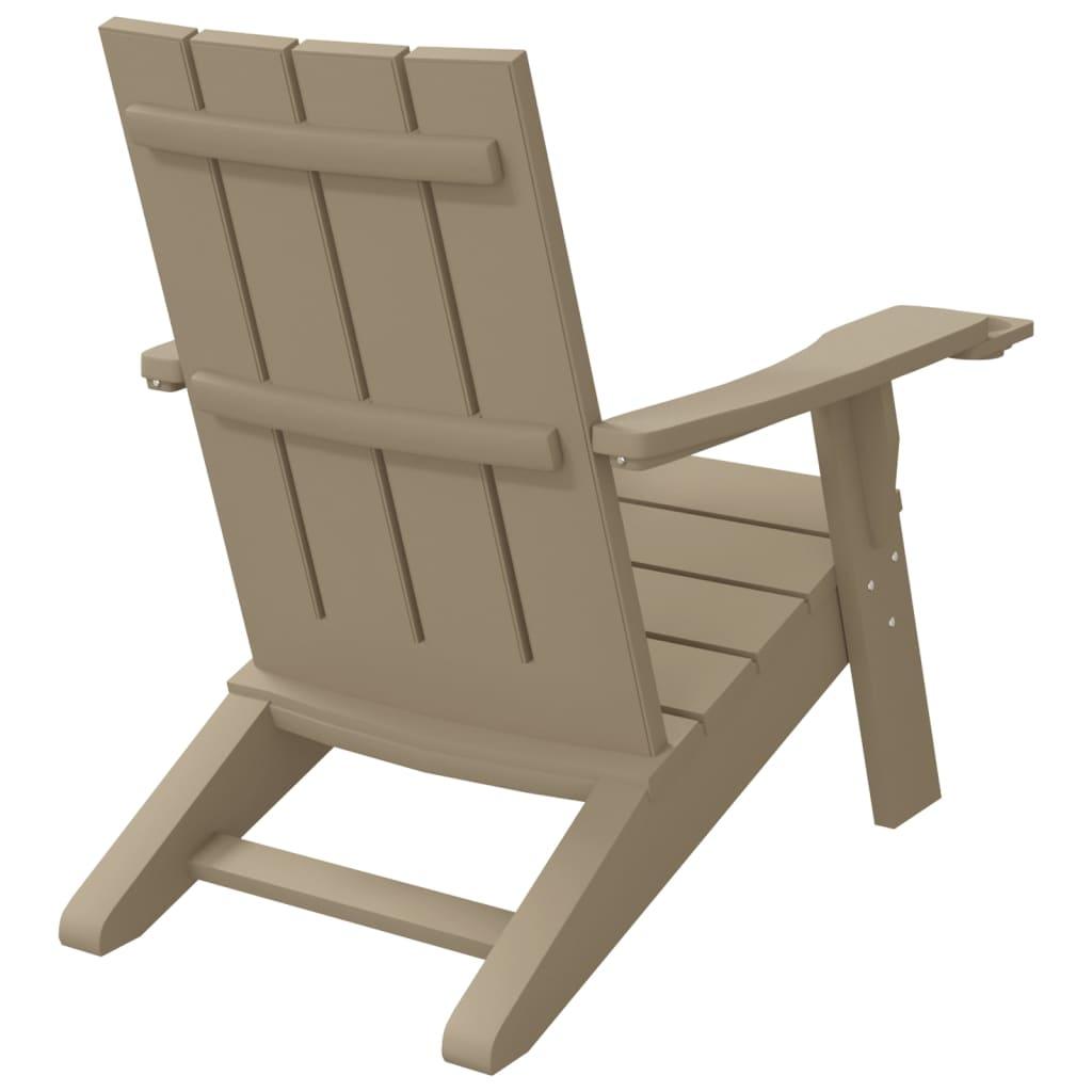Patio Adirondack Chair Light Brown 29.5"x34.8"x35.2" Polypropylene at Set Shop and Smile