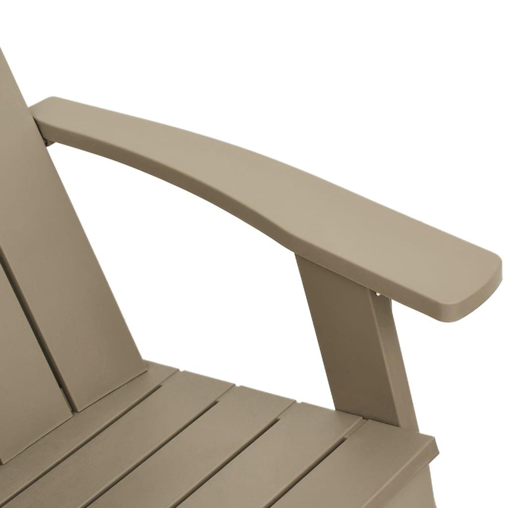 Patio Adirondack Chair Light Brown 29.5"x34.8"x35.2" Polypropylene at Set Shop and Smile