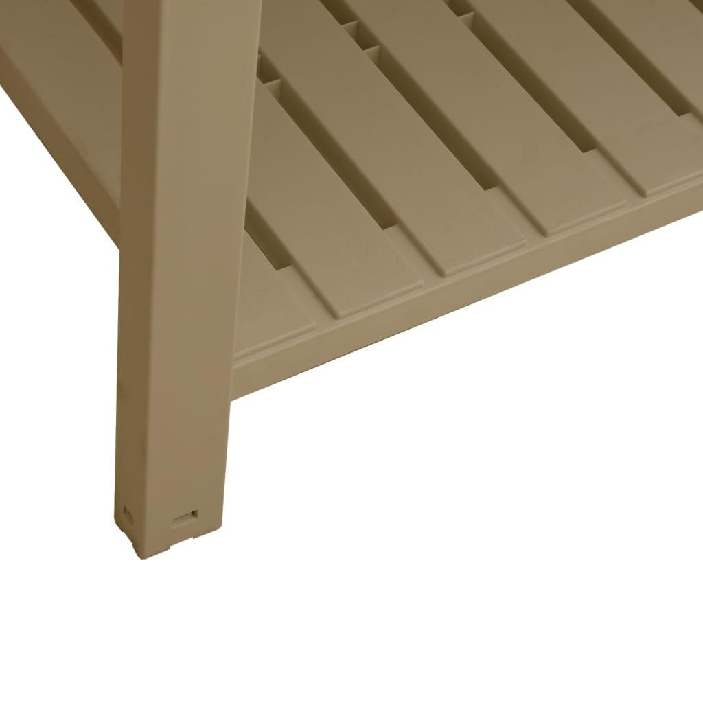 Garden Raised Bed Light Brown 43.3"x17.7"x31.1" Polypropylene at Set Shop and Smile