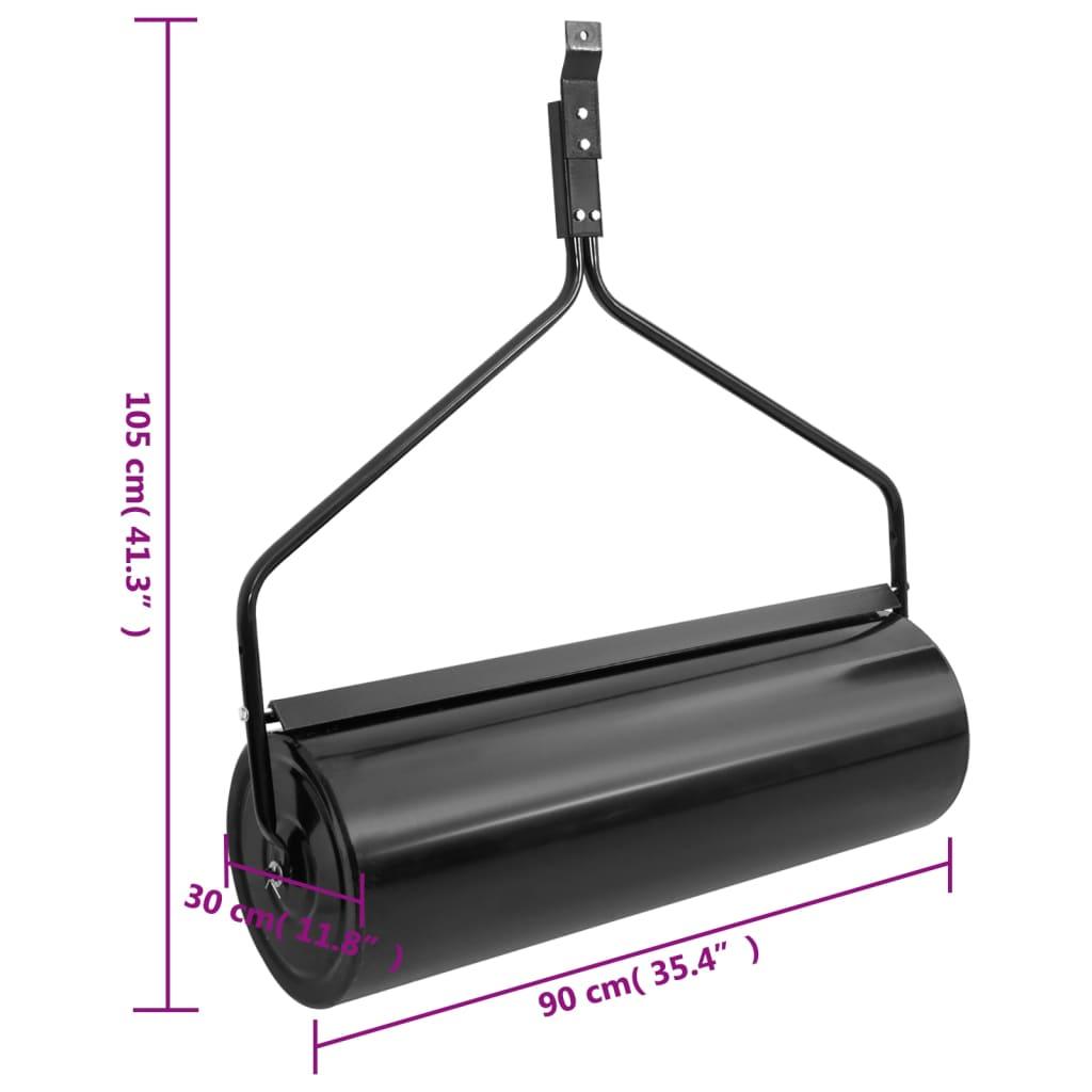 Garden Lawn Roller Black 16.6 gal Iron at Set Shop and Smile