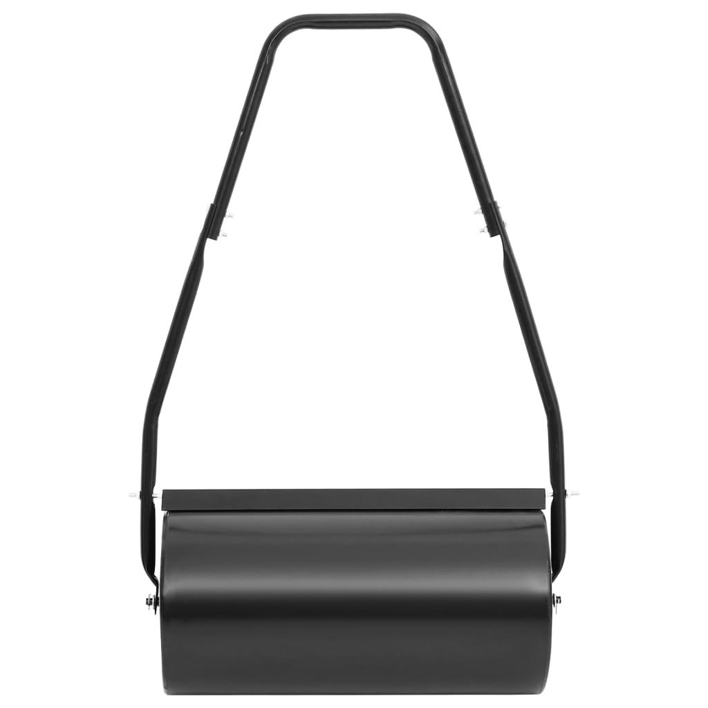 Garden Lawn Roller with Handle Black 11.1 gal Iron and Steel at Set Shop and Smile