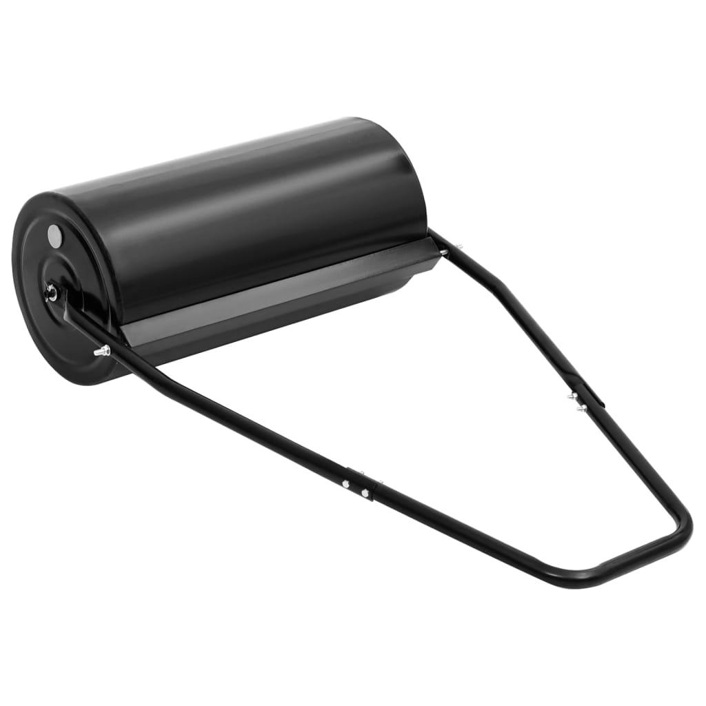 Garden Lawn Roller with Handle Black 11.1 gal Iron and Steel at Set Shop and Smile