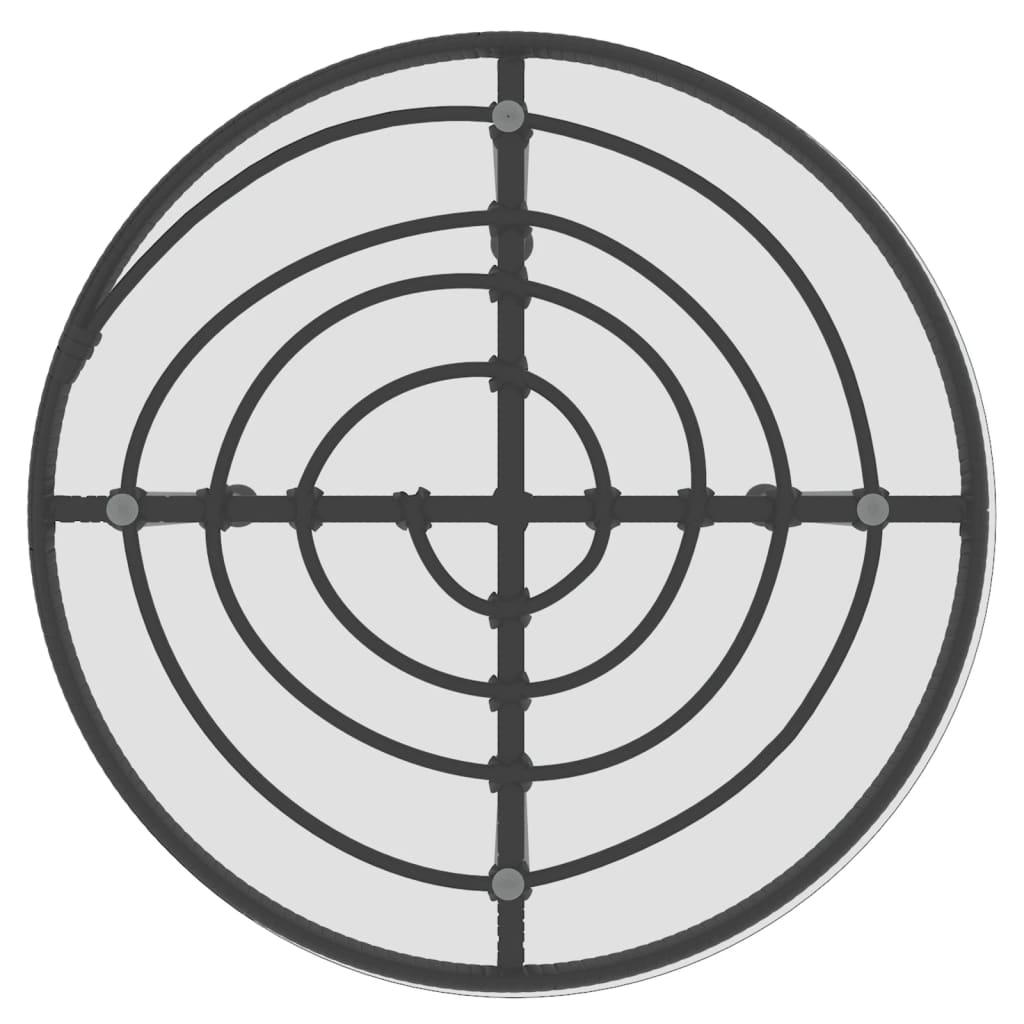 5 Piece Patio Dining Set Black Poly Rattan at Set Shop and Smile