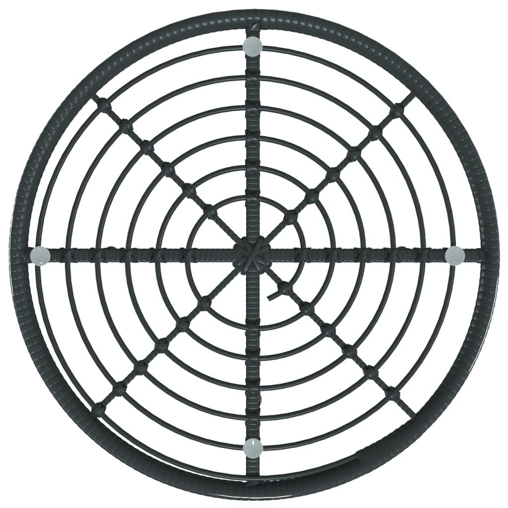 5 Piece Patio Dining Set Black Poly Rattan at Set Shop and Smile