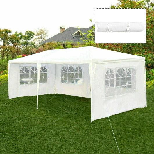 10 x 20 Feet Outdoor Party Wedding Canopy Tent with Removable Walls and Carry Bag at Set Shop and Smile