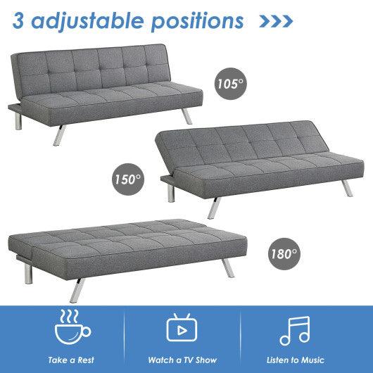 3-Seat Convertible Sofa Bed with High-Density Sponge for Living Room at Set Shop and Smile