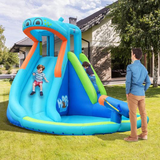 Inflatable Water Pool with Splash and Slide Without Blower at Set Shop and Smile