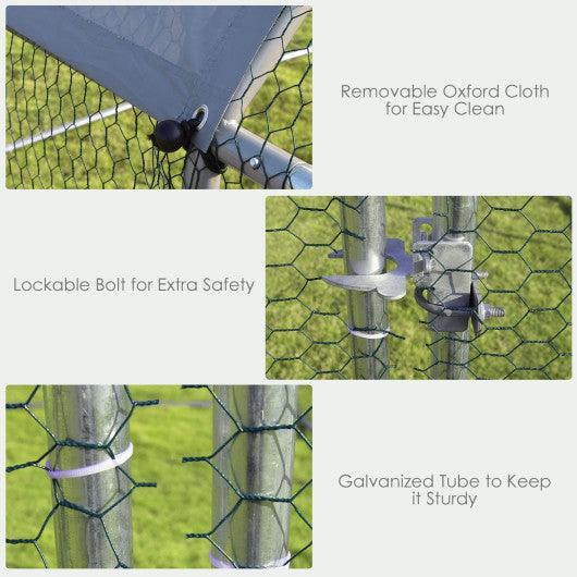 9.5 x 6.5 Feet Large Walk In Chicken Run Cage at Set Shop and Smile