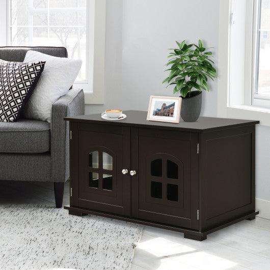 Lift Top Coffee Table with Hidden Storage Compartment-Coffee at Set Shop and Smile