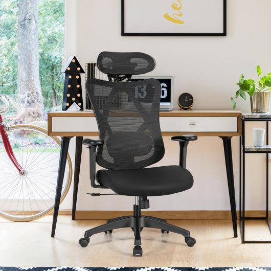 High Back Mesh Executive Chair with Adjustable Lumbar Support at Set Shop and Smile