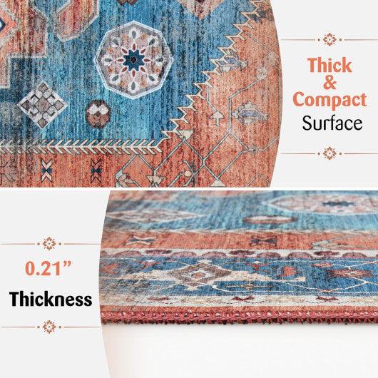 5 x 7 Inch Non-Shedding Distressed Vintage Indoor Area Rug at Set Shop and Smile