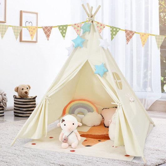 Foldable Kids Canvas Teepee Play Tent at Set Shop and Smile