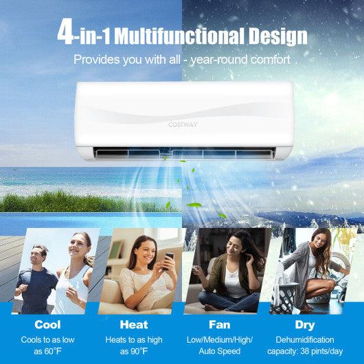 9000 BTU 17 SEER2 208-230V Ductless Mini Split Air Conditioner and Heater at Set Shop and Smile