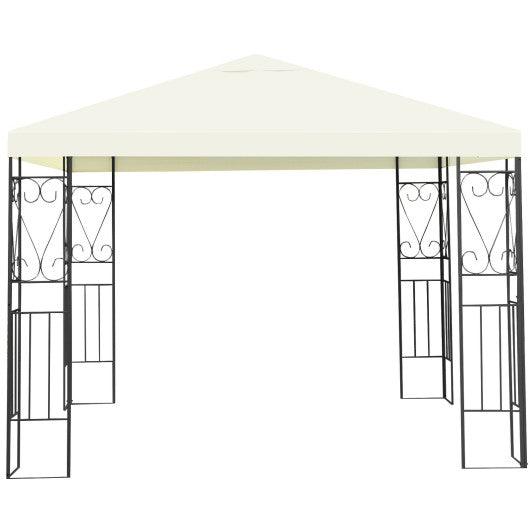 10 x 10 Feet Patio Gazebo Canopy Tent Garden Shelter at Set Shop and Smile