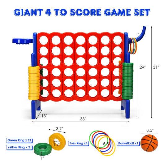 2.5Ft 4-to-Score Giant Game Set-Blue at Set Shop and Smile