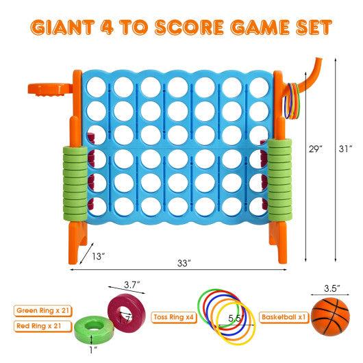 2.5ft 4-to-Score Giant Game Set-Orange at Set Shop and Smile