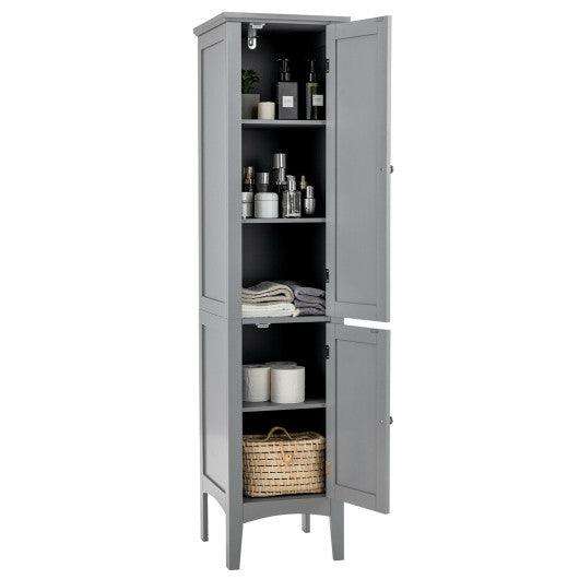 Freestanding Bathroom Storage Cabinet for Kitchen and Living Room-Gray at Set Shop and Smile