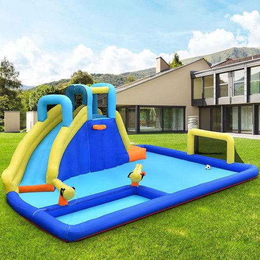 6-in-1 Inflatable Water Slides with Blower for Kids at Set Shop and Smile