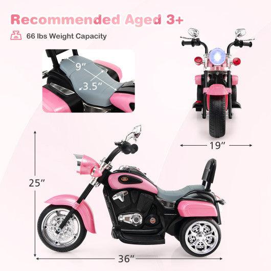 6V 3 Wheel Kids Motorcycle-Pink at Set Shop and Smile