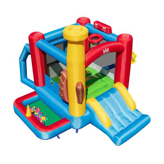 Baseball Themed Inflatable Bounce House with Ball Pit and Ocean Balls at Set Shop and Smile