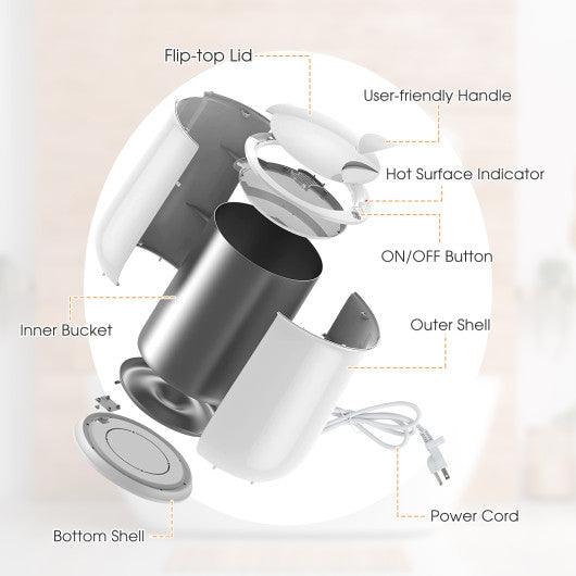 21L Bathroom Towel Warmer with Auto Shut-Gray at Set Shop and Smile