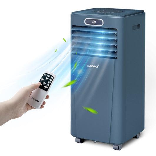 10000 BTU 4-in-1 Portable Air Conditioner with Dehumidifier and Fan Mode-Dark Blue at Set Shop and Smile