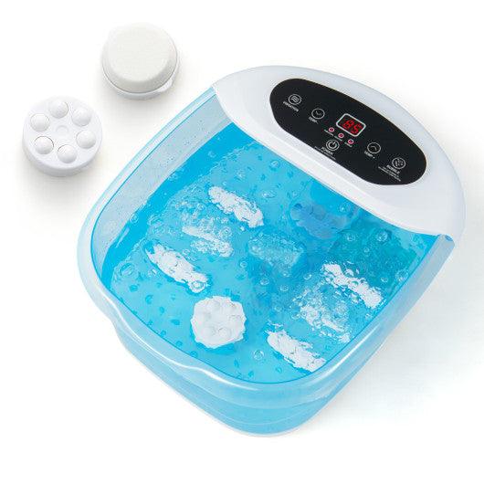 Foot Spa Massager Tub with Removable Pedicure Stone and Massage Beads-Blue at Set Shop and Smile