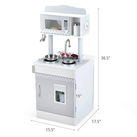 Chef Pretend Kitchen Playset with Cooking Oven and Sink for Toddlers at Set Shop and Smile