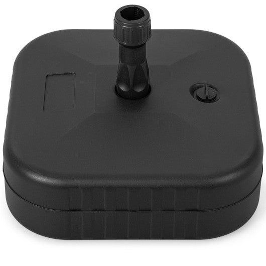 Patio Fillable Umbrella Base Fit 1.5 Inch Umbrella Poles for Yard Poolside-Black at Set Shop and Smile