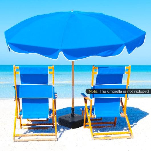 Patio Fillable Umbrella Base Fit 1.5 Inch Umbrella Poles for Yard Poolside-Black at Set Shop and Smile