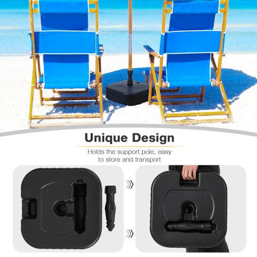 Patio Fillable Umbrella Base Fit 1.5 Inch Umbrella Poles for Yard Poolside-Black at Set Shop and Smile