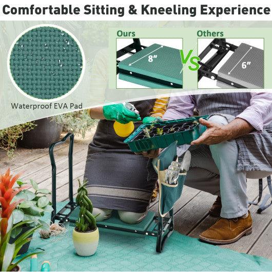 Folding Sturdy Garden Kneeler Pad and Cushion Seat at Set Shop and Smile