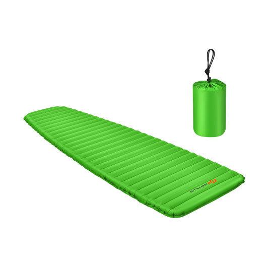 3 Inch Thick Inflatable Waterproof Camping Sleeping Pad-Green at Set Shop and Smile