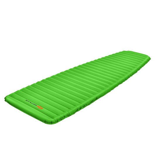 3 Inch Thick Inflatable Waterproof Camping Sleeping Pad-Green at Set Shop and Smile