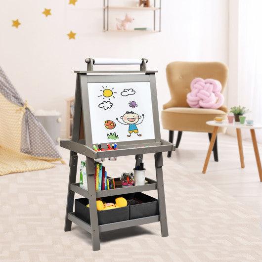 3 in 1 Double-Sided Storage Art Easel-Gray at Set Shop and Smile